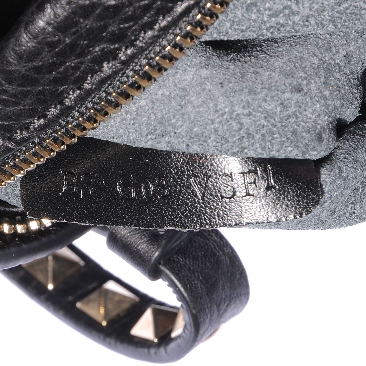 Valentino Garavani Grained Calfskin Small Rockstud Tote Black 8 of 8