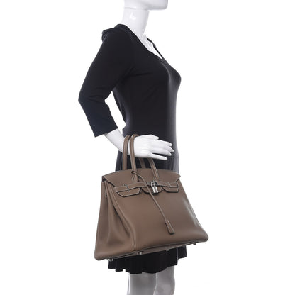 Hermes Togo Birkin 35 Etoupe 2 of 36