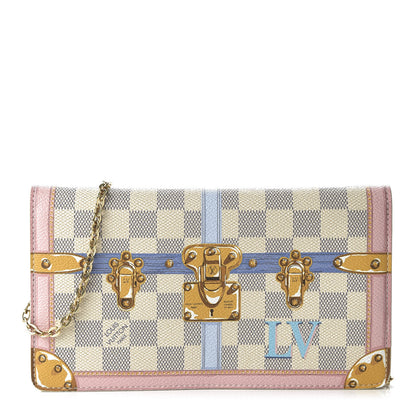 Louis Vuitton Damier Azur Summer Trunks Pochette Weekend 1 of 10