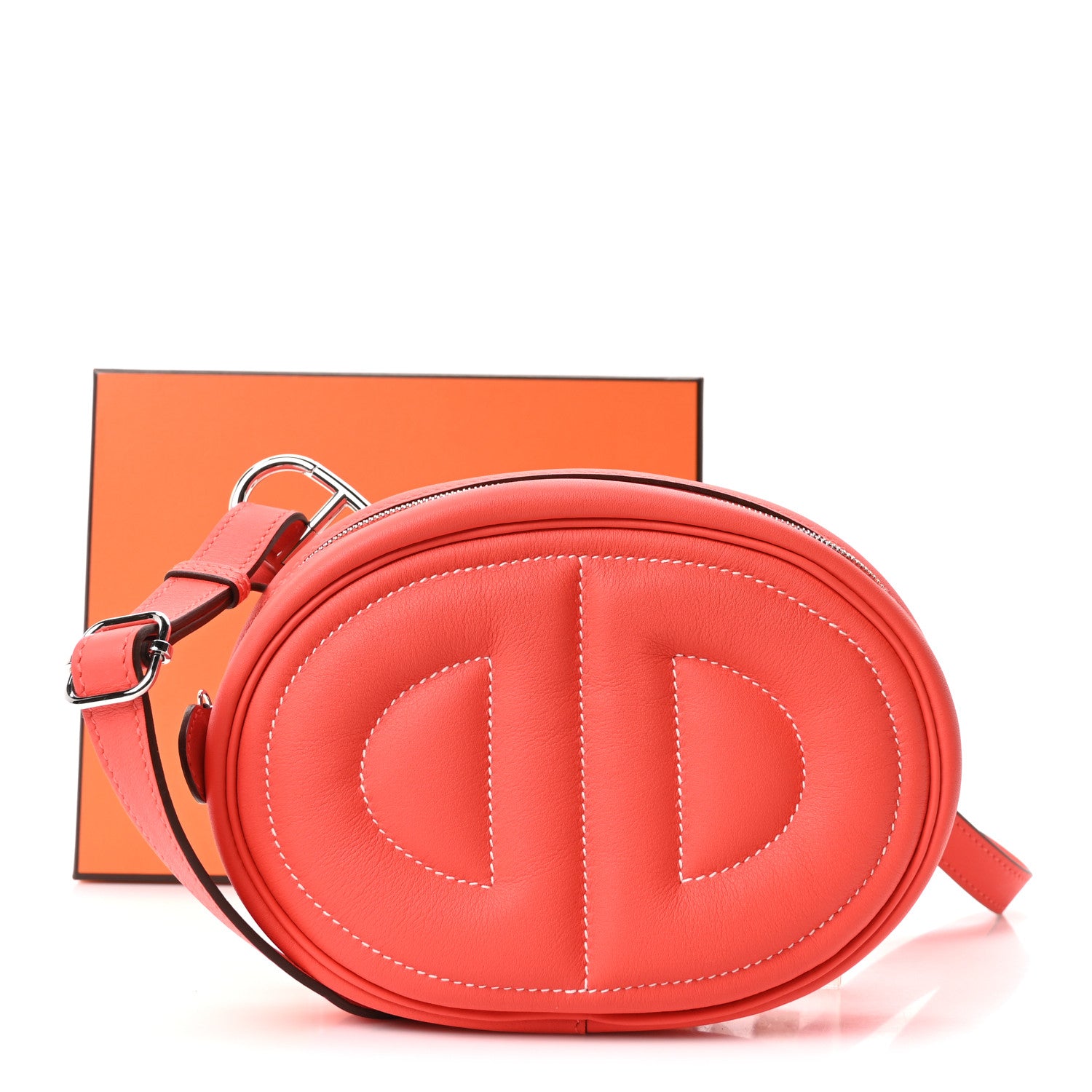 Hermes Swift Verso In-The-Loop Belt Bag Terre Battue Rouge H 10 of 10