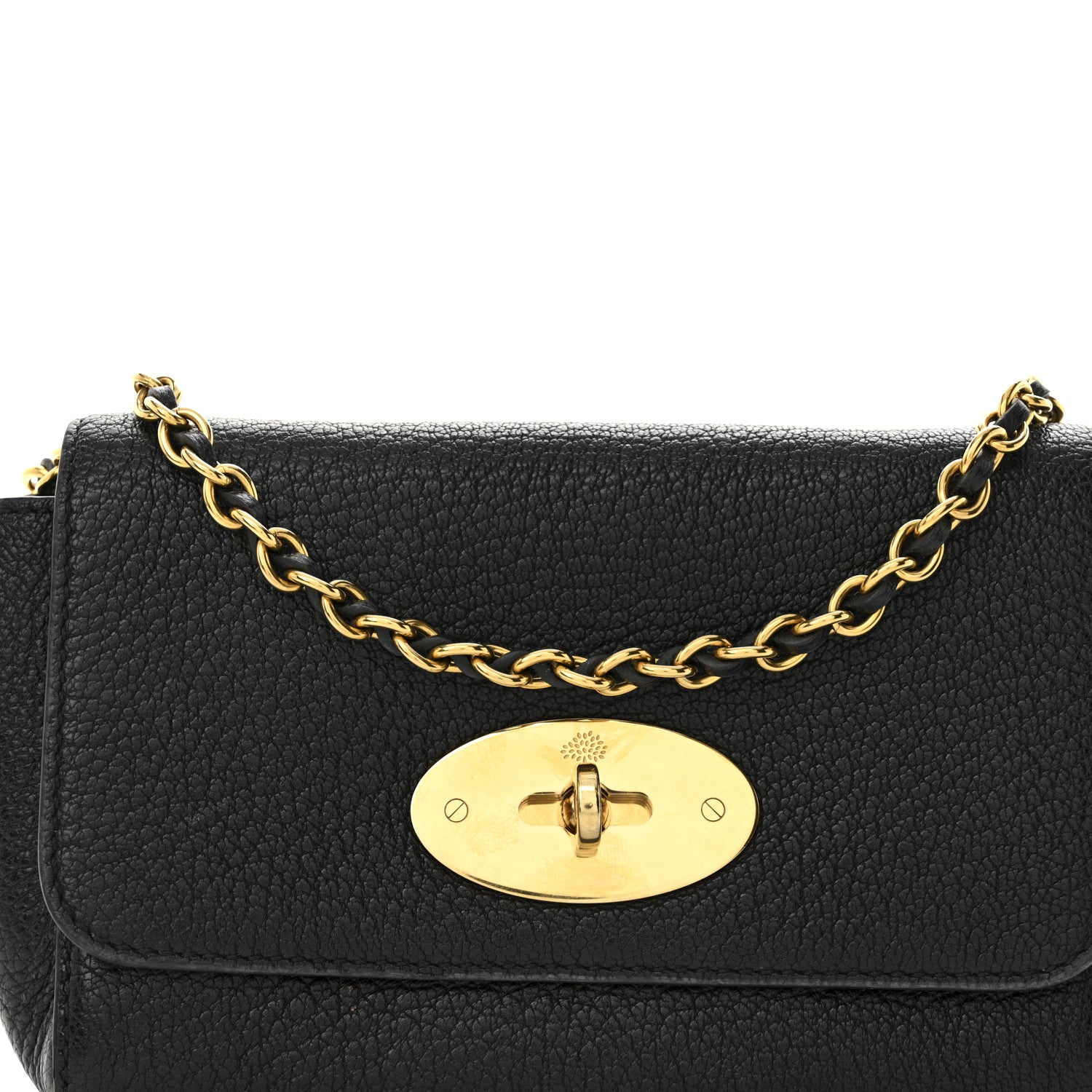Mulberry Glossy Goatskin Mini Lily Flap Black 9 of 11