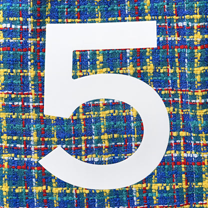 Chanel Tweed N°5 Tote White Multicolor 8 of 11