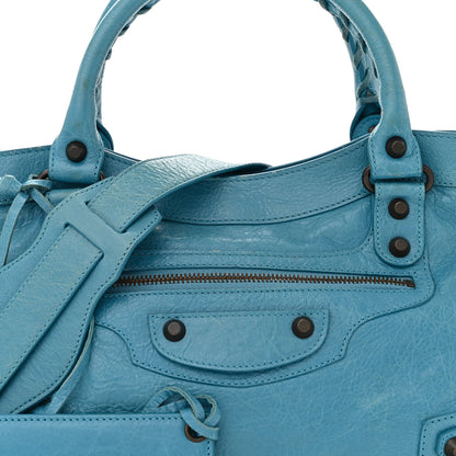 Balenciaga Agneau Classic Hardware Town Bleu Indigo 8 of 18