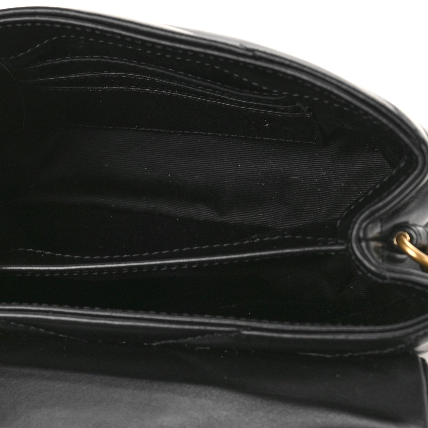 Calfskin Y Quilted Monogram Toy Loulou Crossbody Bag Black