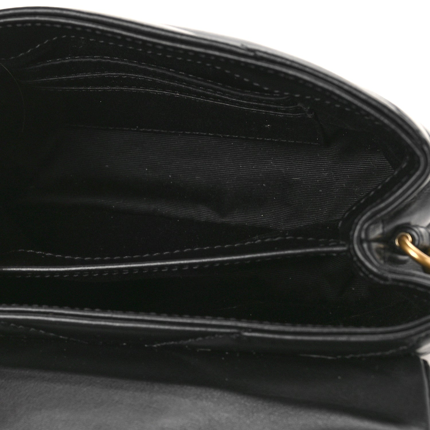 Saint Laurent Calfskin Y Quilted Monogram Toy Loulou Crossbody Bag Black 5 of 8