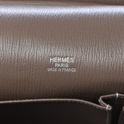 Hermes Taurillon Clemence Jypsiere 34 Etoupe 6 of 19