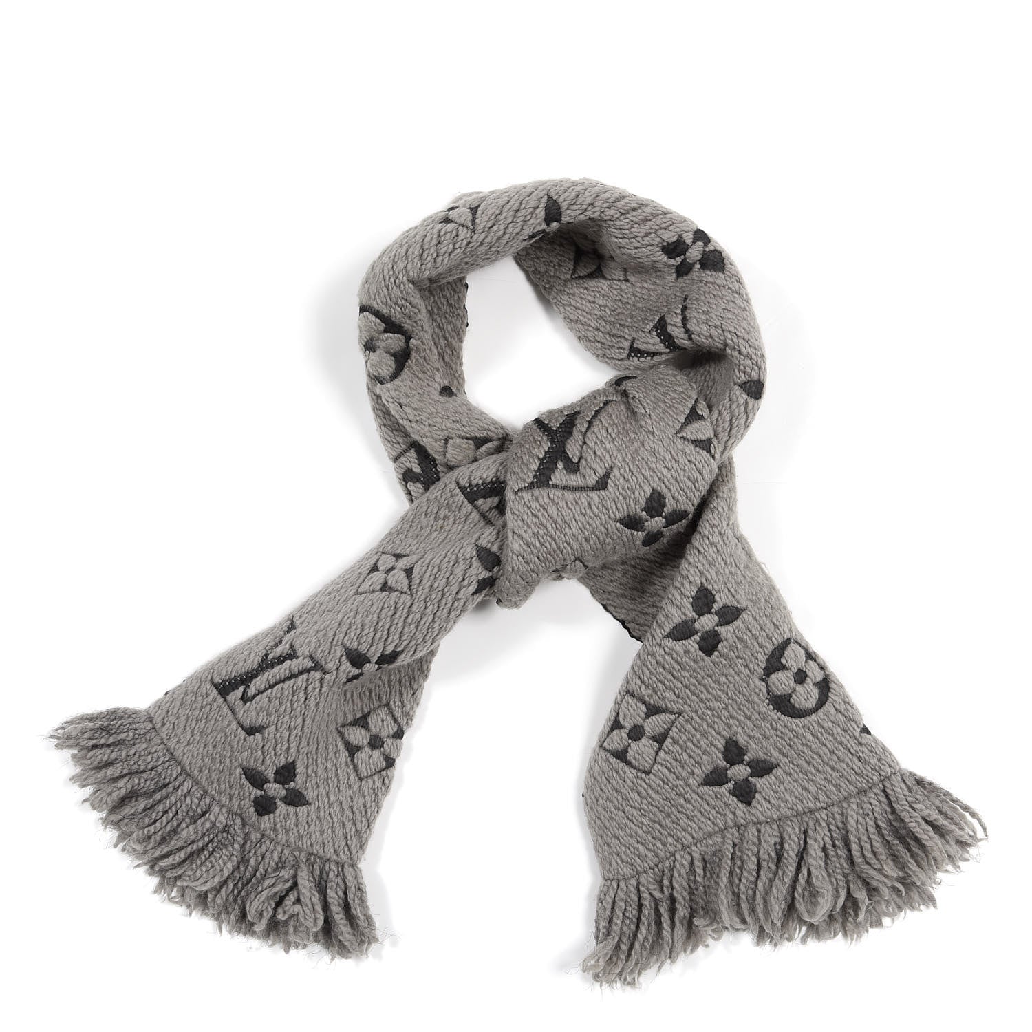 Louis Vuitton Wool Silk Logomania Scarf Verone 1 of 3