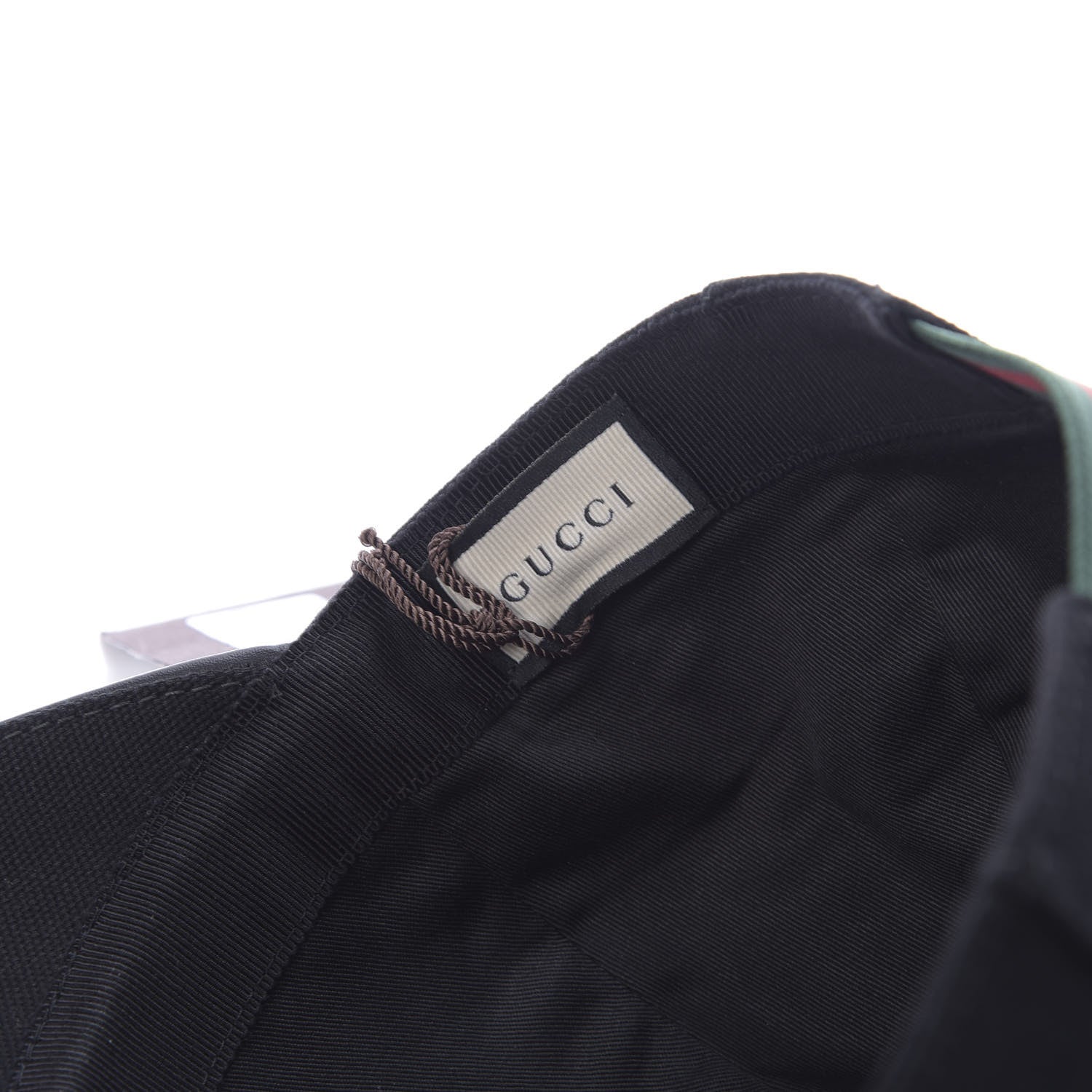 Gucci Cotton Web Baseball Hat S Black 7 of 9