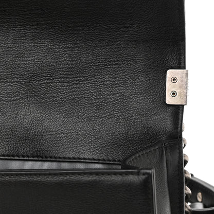 Chanel Calfskin Double Stitch Small Boy Flap Black 12 of 18