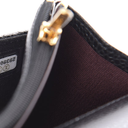 Chanel Caviar Quilted Wallet On Chain WOC Black 8 of 12