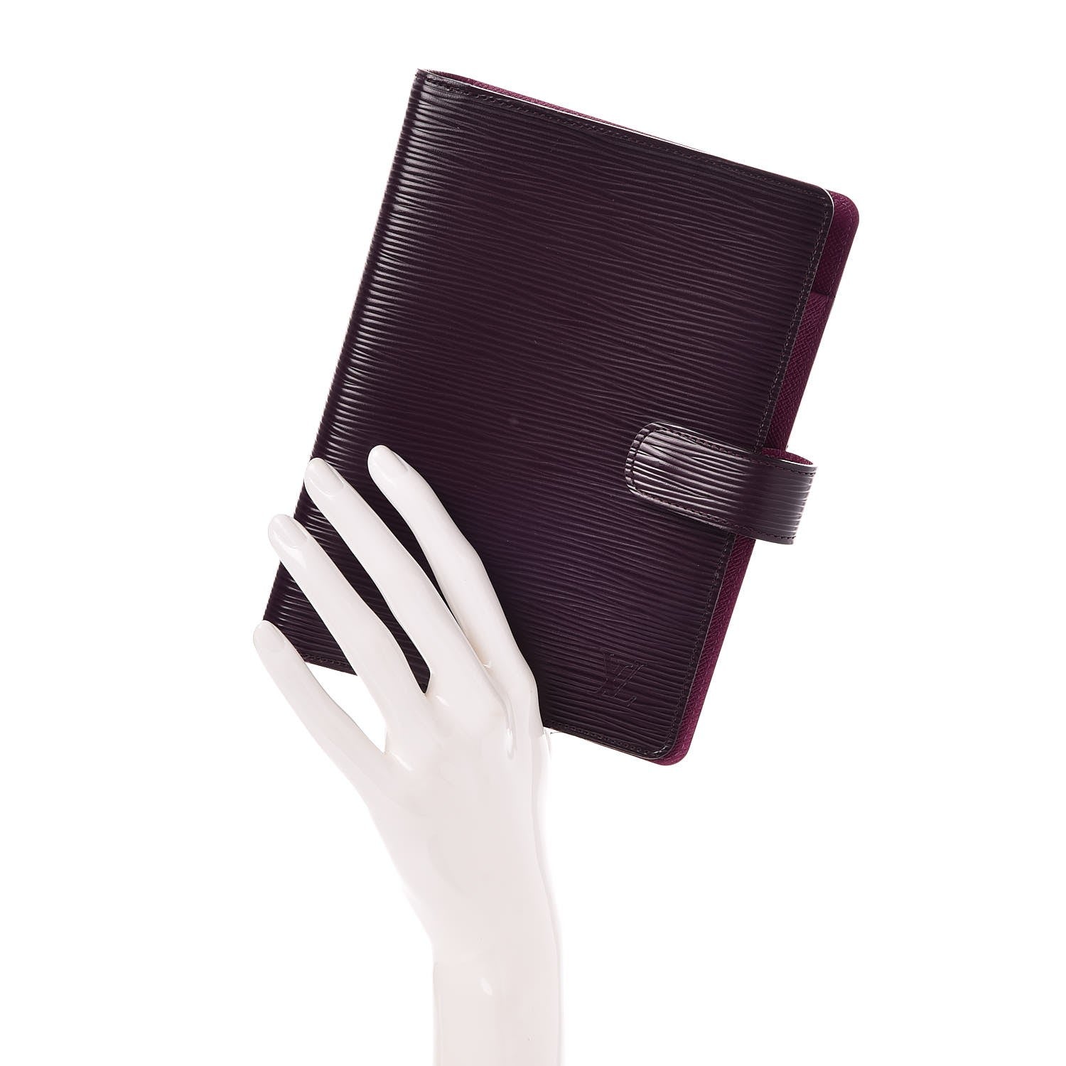 Louis Vuitton Epi Medium Ring Agenda Cover Cassis 2 of 7