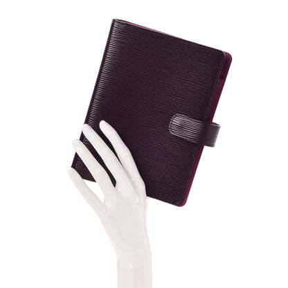 Louis Vuitton Epi Medium Ring Agenda Cover Cassis 2 of 7