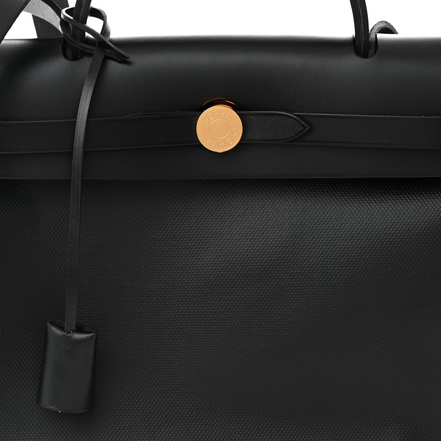 Hermes Toile H Berline Vache Hunter Herbag Zip PM 31 Black Ecru 9 of 12