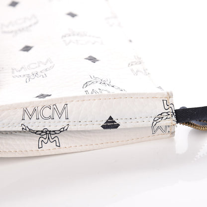 MCM Visetos Shopper Tote White 16 of 25