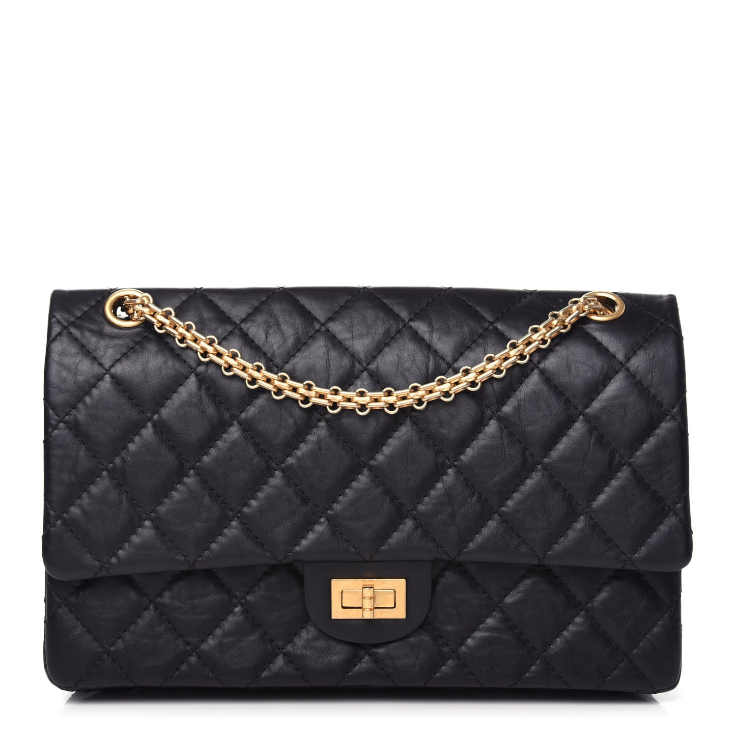 Chanel Aged Calfskin Quilted 2.55 Reissue 226 Flap Black 1 of 10