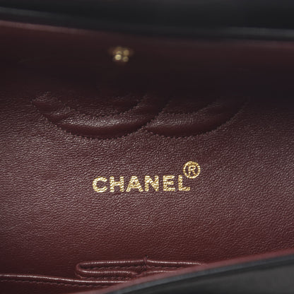 Chanel Lambskin Quilted Medium Double Flap Black 6 of 15