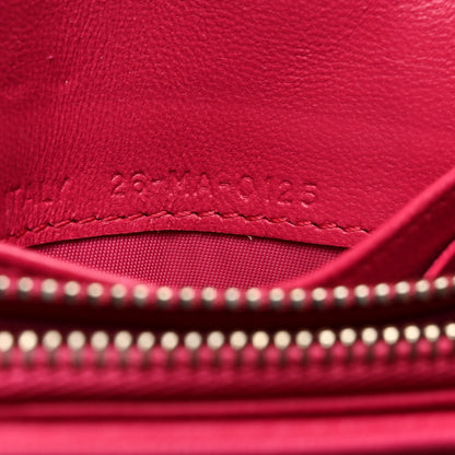 Christian Dior Calfskin Cannage Diorama Nomadene Wallet Fuchsia 8 of 18