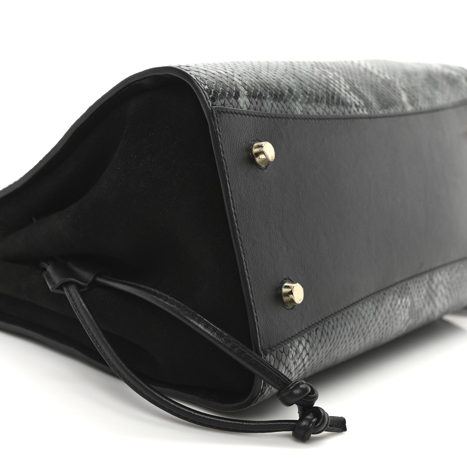 Mulberry Snakeskin Suede Iris Tote Green 9 of 10