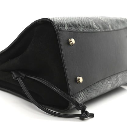 Mulberry Snakeskin Suede Iris Tote Green 9 of 10