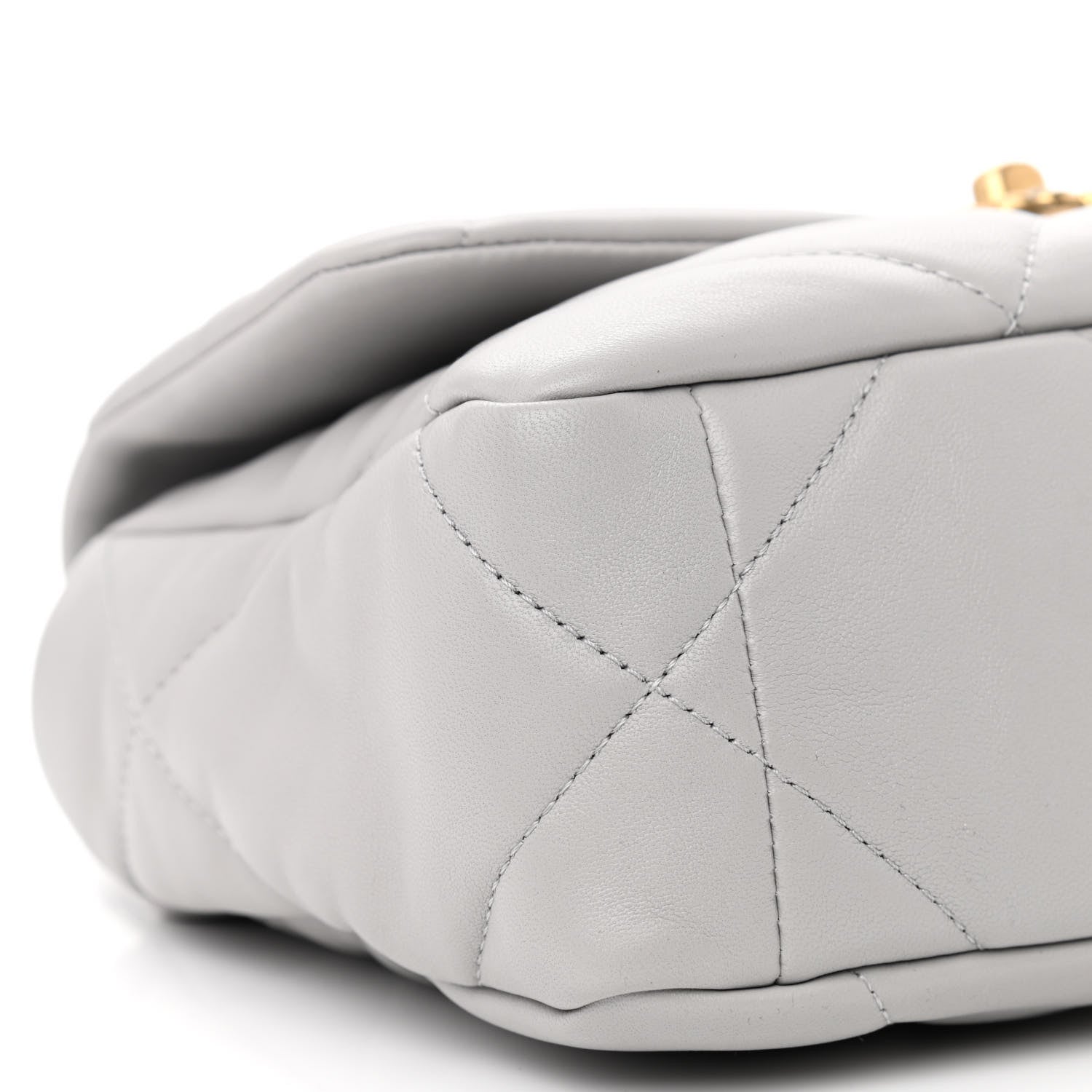 Chanel Lambskin Quilted Medium Chanel 19 Flap Grey 9 of 12