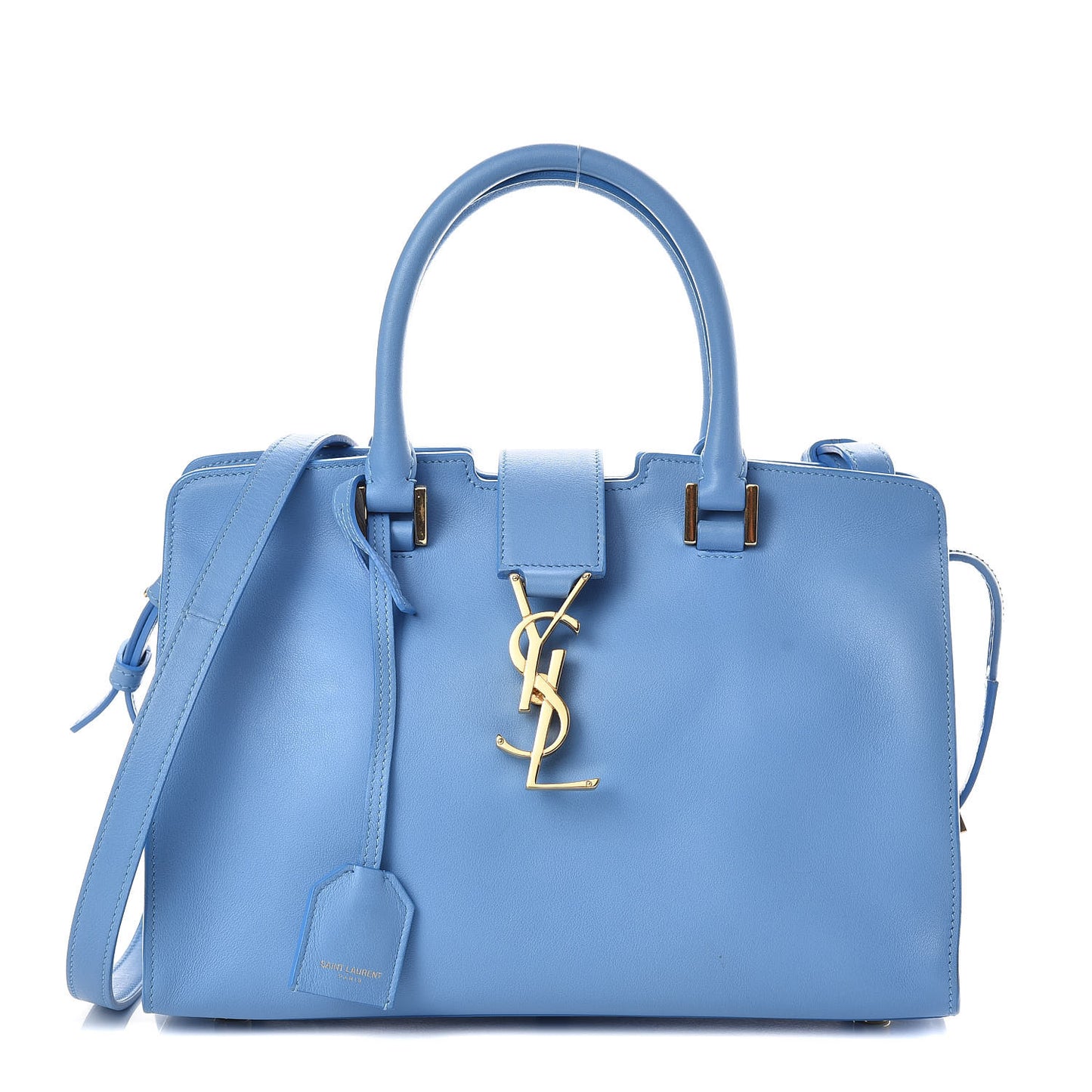Calfskin Monogram Baby Cabas Blue Glacier