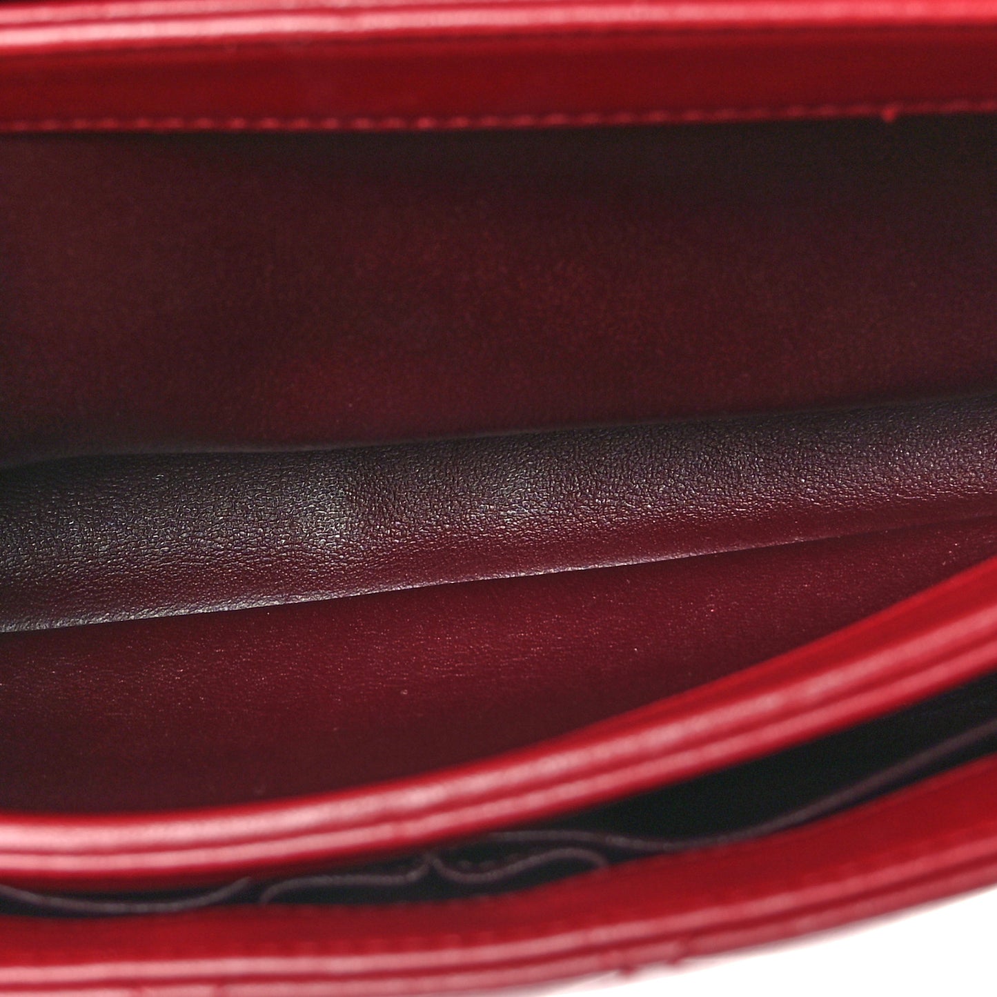 Lambskin Quilted Small Trendy CC Flap Dual Handle Bag Red