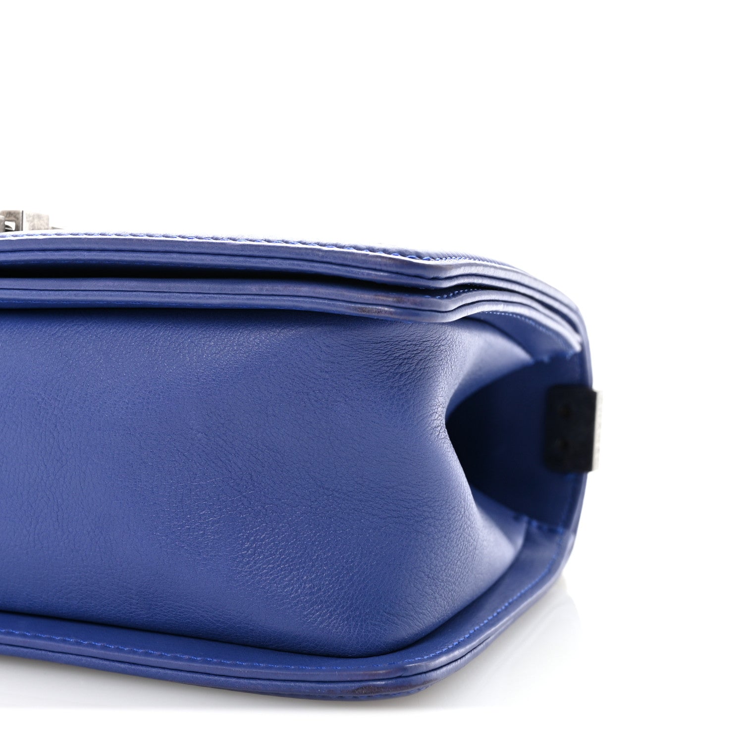 Chanel Calfskin Quilted Medium Boy Flap Blue 10 of 11