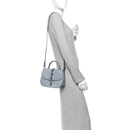 Louis Vuitton Epi Chain It Bag PM Blue Jean 2 of 9