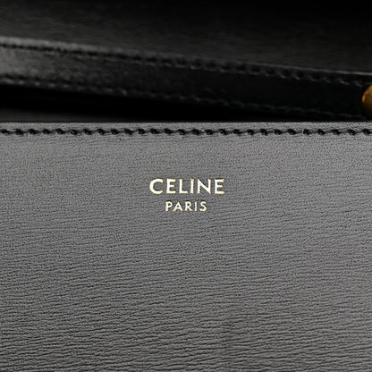 Celine Shiny Calfskin Triomphe Margo Wallet on Chain Black 6 of 11