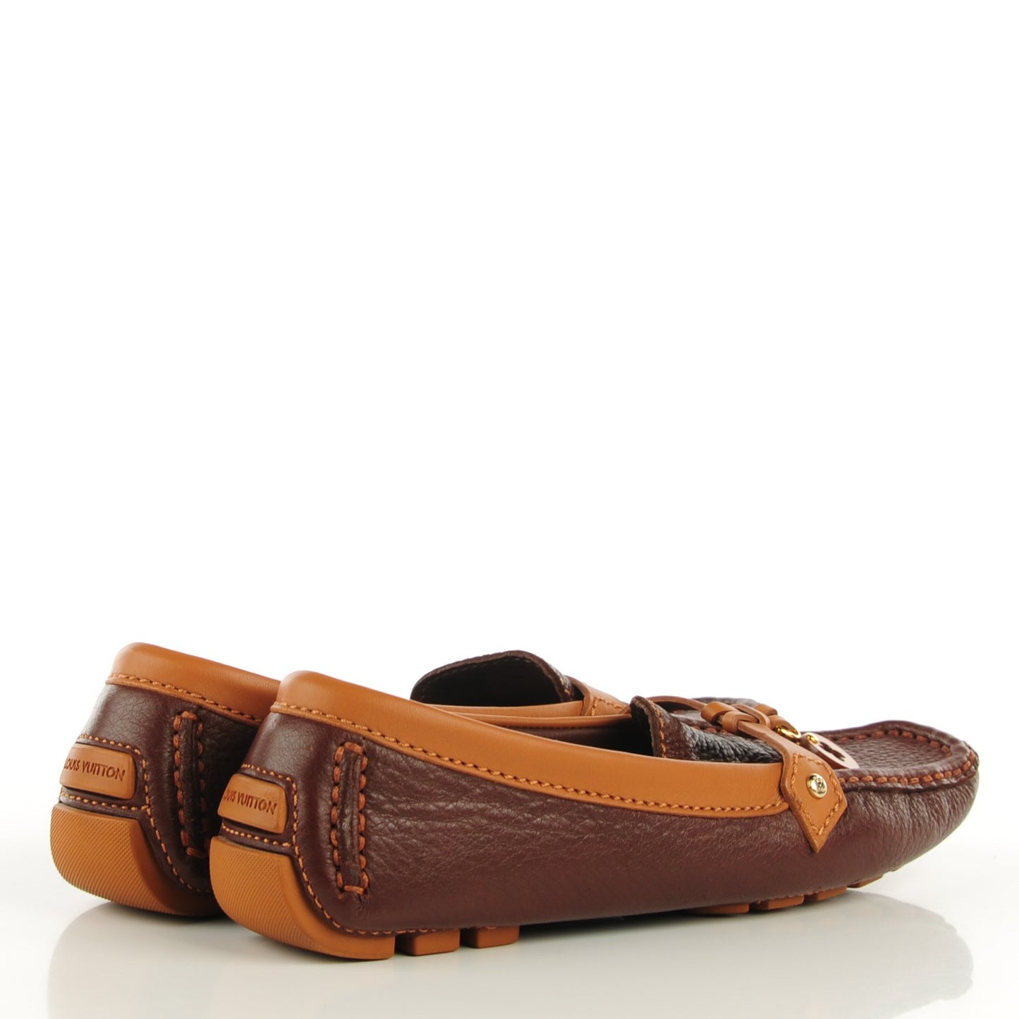 Calfskin Oxford Loafers 36 Brown