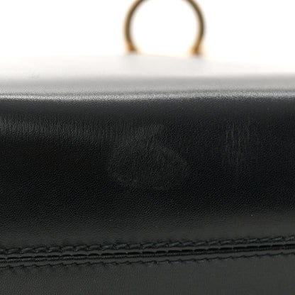 Salvatore Ferragamo Brushed Calfskin Gancini Trifolio Chain Bag Black 10 of 10