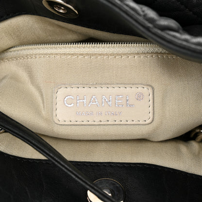 Chanel Washed Lambskin Chain Around Hobo Black 6 of 14