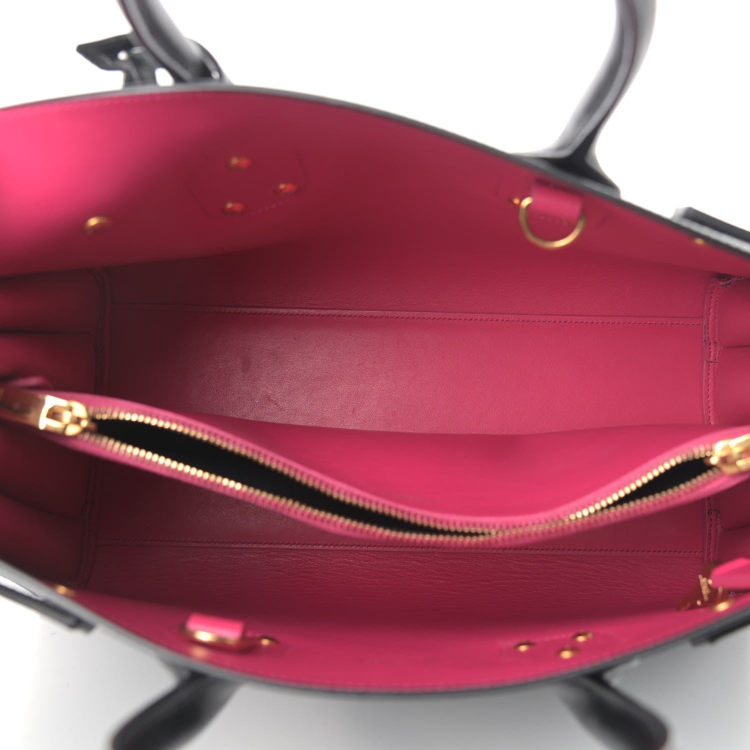 Saint Laurent Calfskin Small Sac De Jour Black Fuchsia 5 of 18