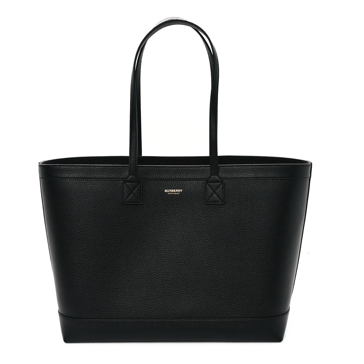 Burberry Grainy Calfskin Medium London Tote Bag Black 1 of 11