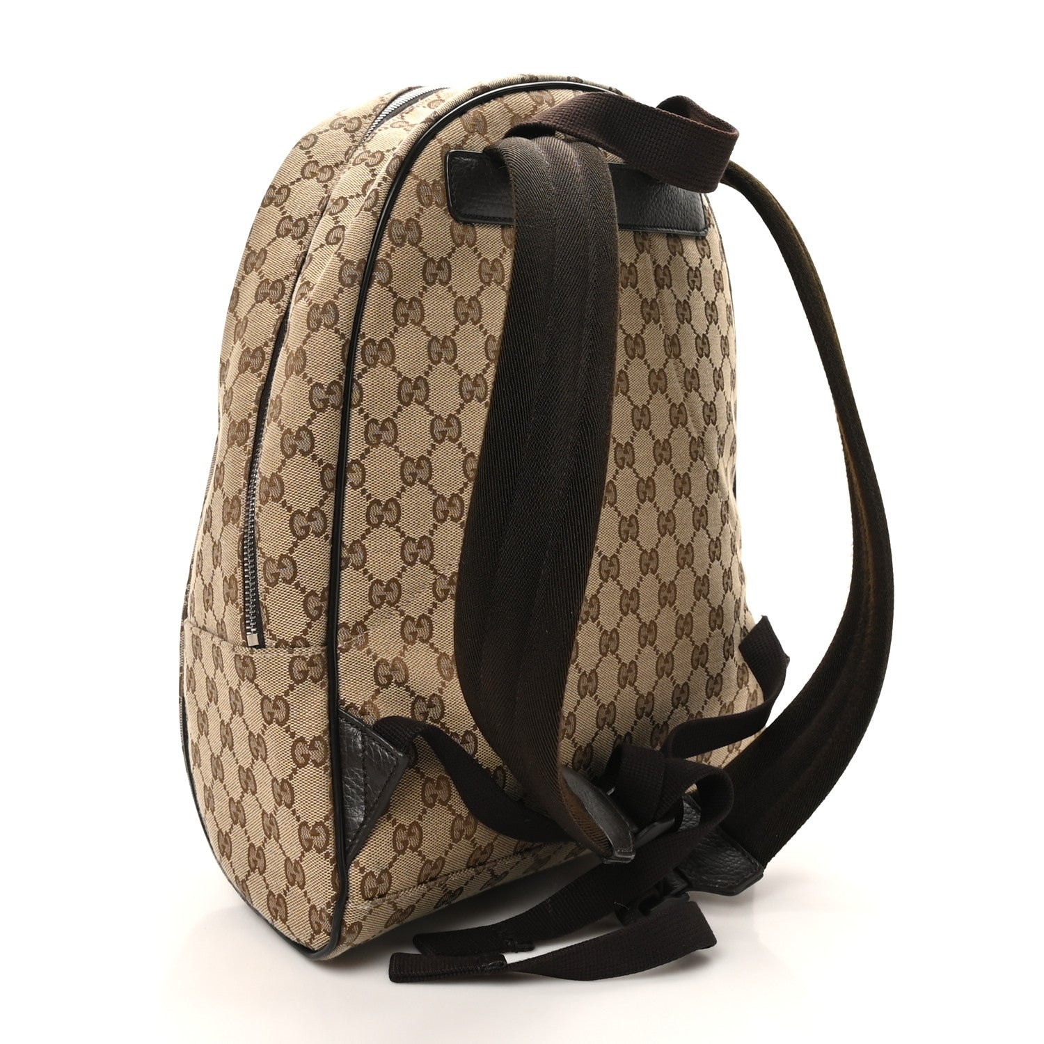 Gucci Monogram Travel Backpack Dark Brown 3 of 10