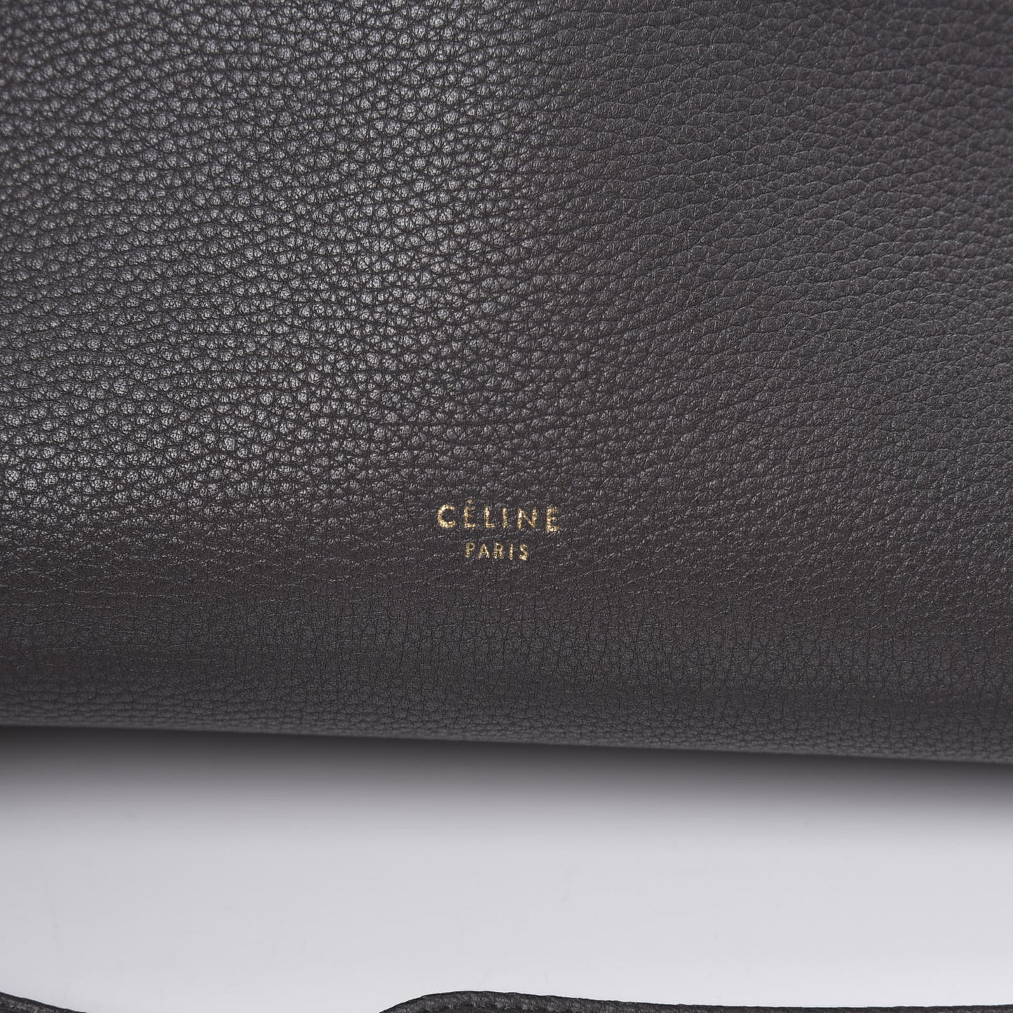 Grained Calfskin Mini Belt Bag Dark Taupe