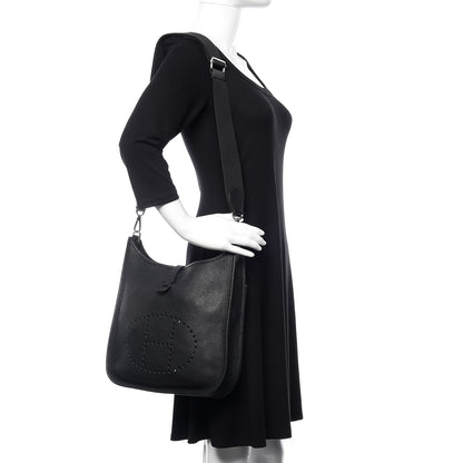 Hermes Taurillon Clemence Evelyne III PM Black 2 of 10