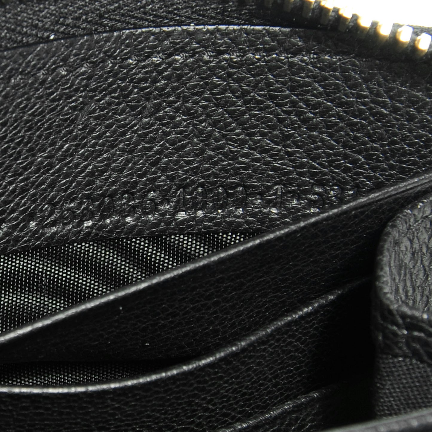 Calfskin Papier Continental Zip Around Wallet Black