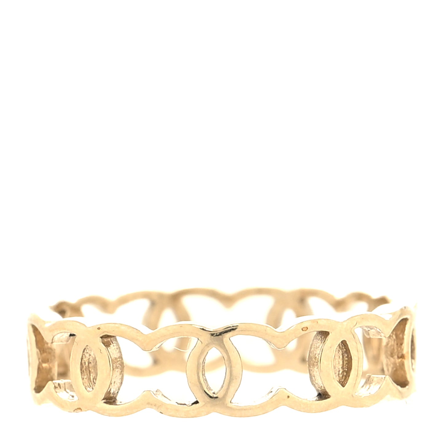 Metal CC Ring 54 6.75 Gold