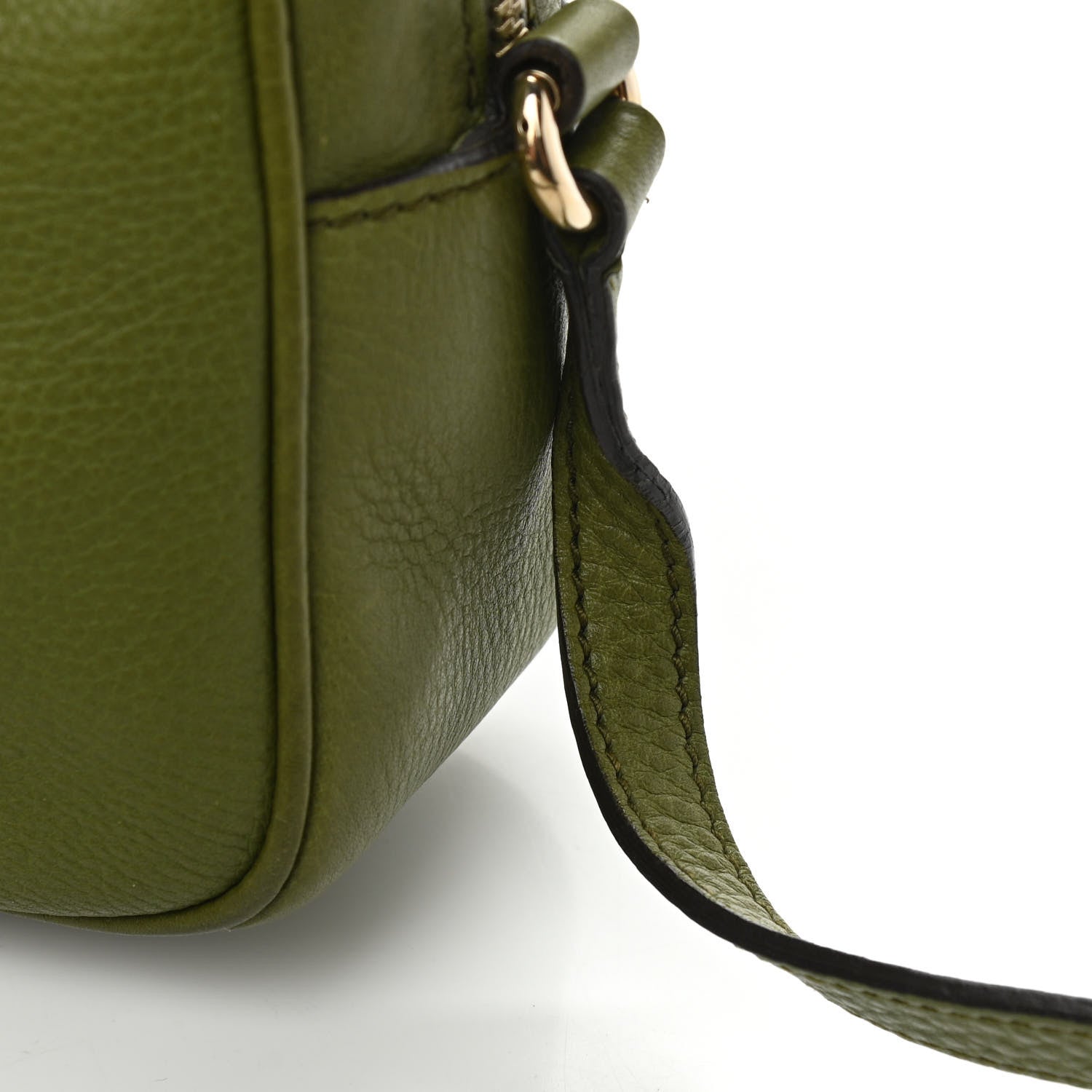 Gucci Pebbled Calfskin Small Soho Disco Bag Green 17 of 17