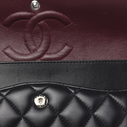 Chanel Lambskin Quilted Medium Double Flap Black 10 of 11