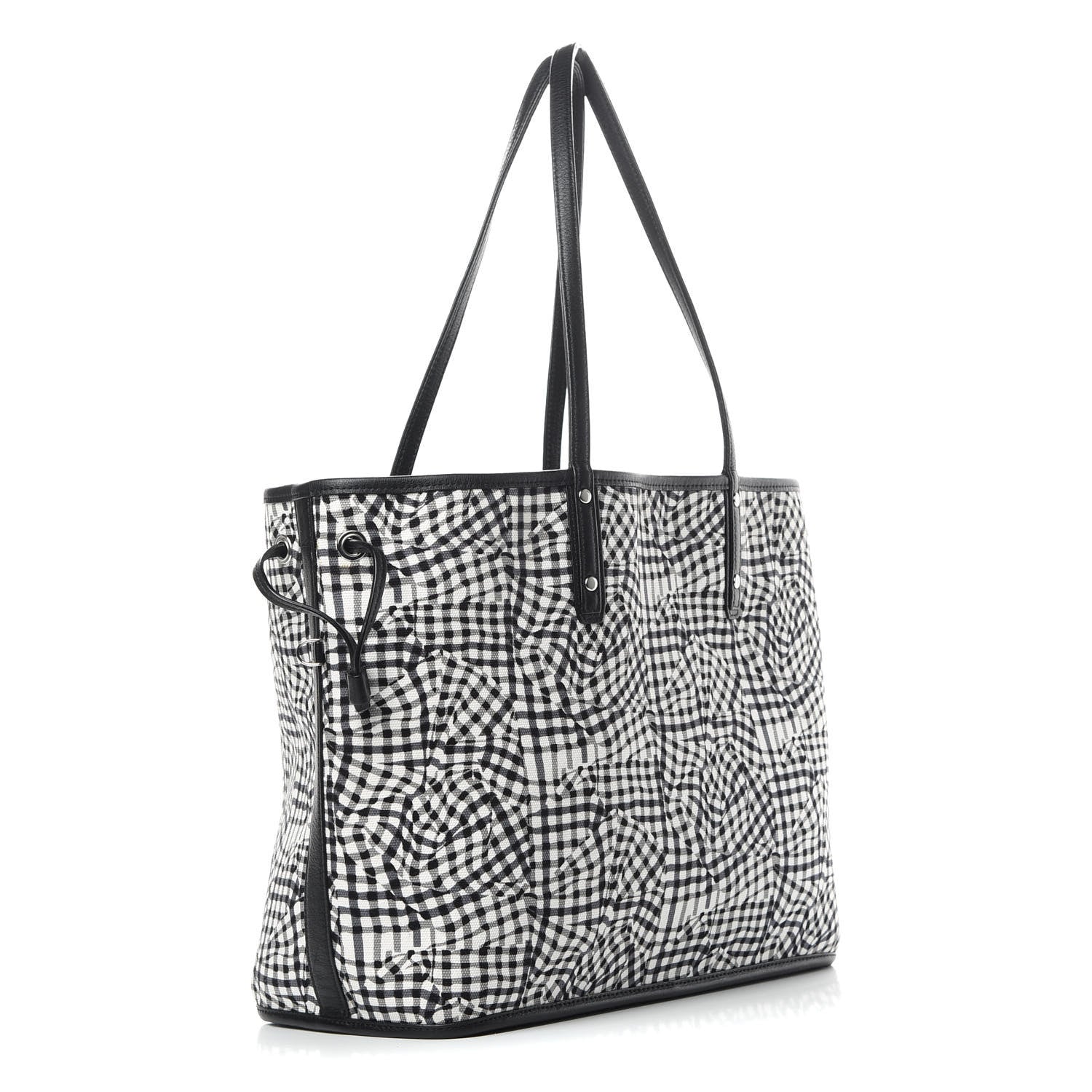 MCM Visetos Medium Project Reversible Shopper Tote Black 5 of 16