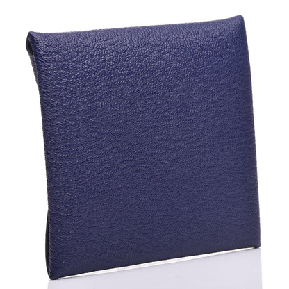 Hermes Chevre Mysore Bastia Coin Purse Bleu Encre 3 of 7