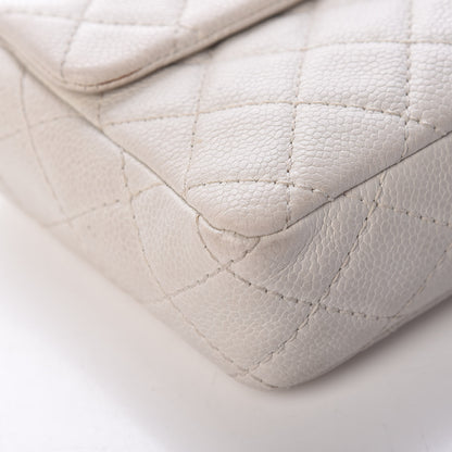 Chanel Soft Caviar Quilted East West Flap White 9 of 31