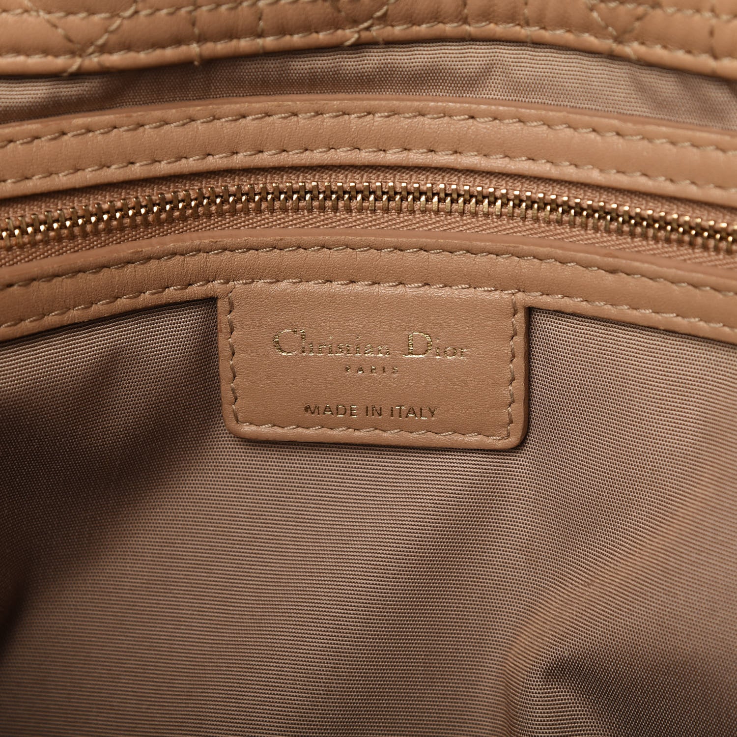 Christian Dior Lambskin Cannage Large Dior Soft Shopping Tote Beige 8 of 10