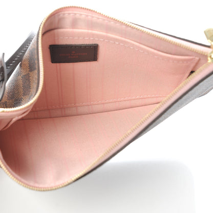 Louis Vuitton Damier Ebene Neverfull MM GM Pochette Rose Ballerine 5 of 8