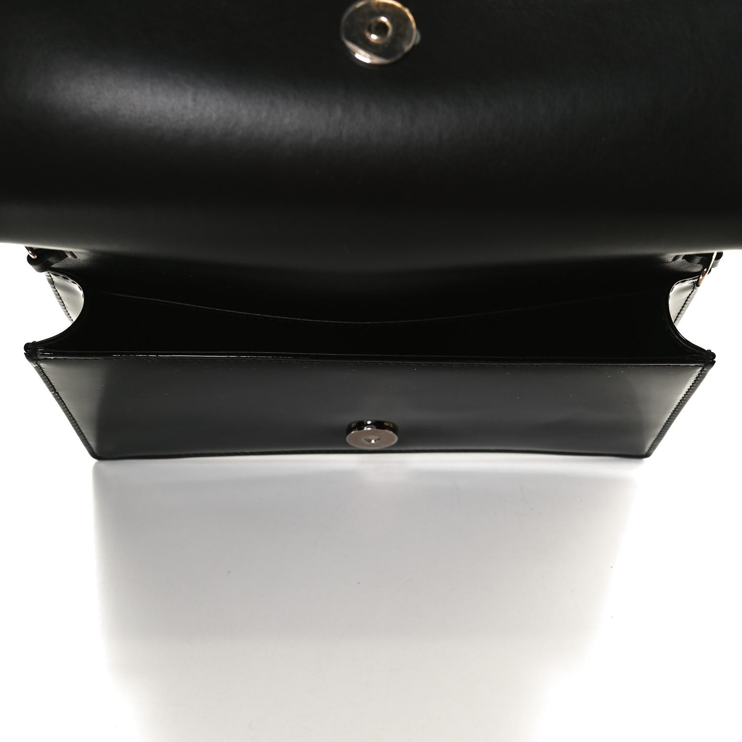 Christian Dior Patent Cannage Lady Dior Chain Wallet Black 9 of 29