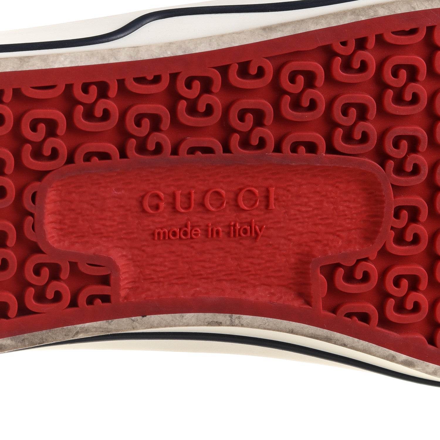 Gucci GG Monogram Web Womens 1977 Tennis Sneakers 40 Beige Ebony Mystic White 7 of 9