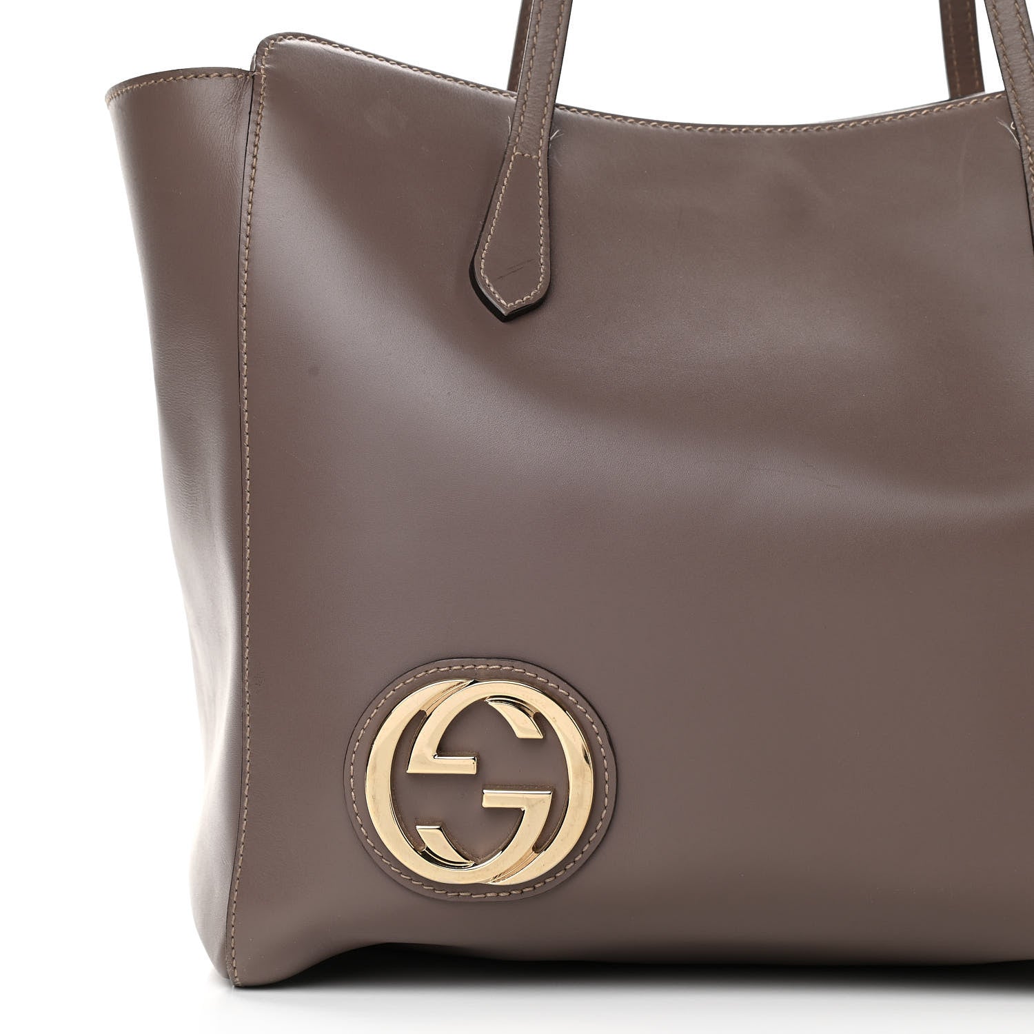 Gucci Smooth Calfskin Large GG Tote Light Purple 8 of 15