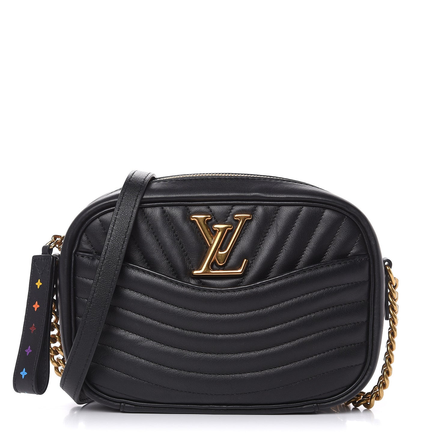 Calfskin New Wave Camera Bag Black